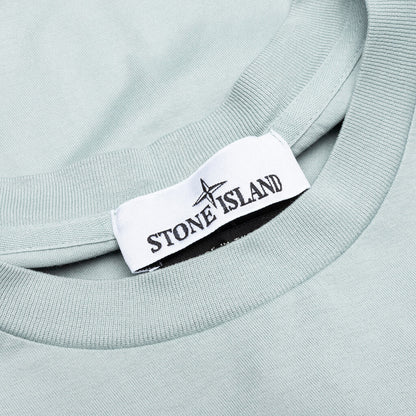 Stone Island Compass Patch Logo S/S T-Shirt - Sky Blue