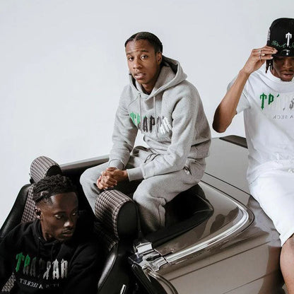 Trapstar Chenille Decoded Tracksuit - Black/Grey