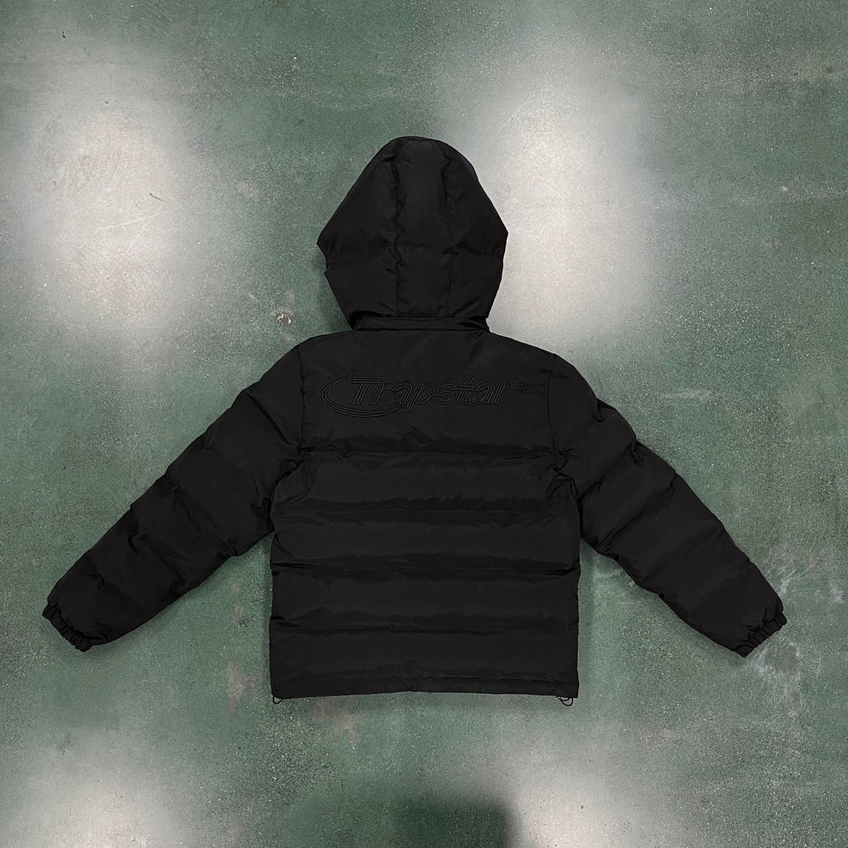 Trapstar Hyperdrive Detachable Hooded Puffer Jacket - Triple Black