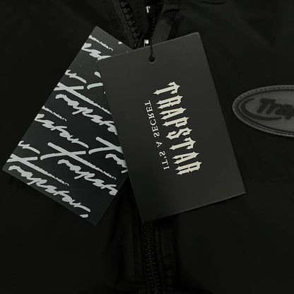 Trapstar Hyperdrive Detachable Hooded Puffer Jacket - Triple Black