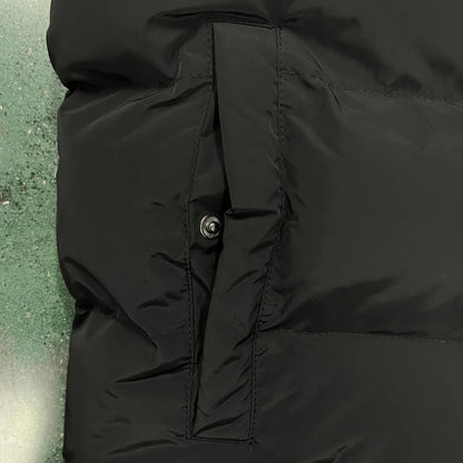 Trapstar Hyperdrive Detachable Hooded Puffer Jacket - Triple Black