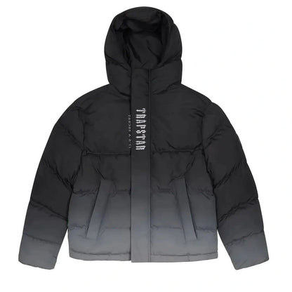 Trapstar Decoded 2025 Hooded Puffer - Black Gradient
