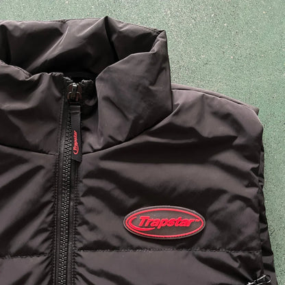 Trapstar Hyperdrive Sleeveless Jacket - Black/Red