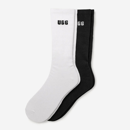 UGG Leander Logo Crew 2 Pack Socks