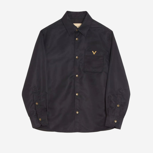 Valentino Garavani Vgold Nylon Shirt Jacket