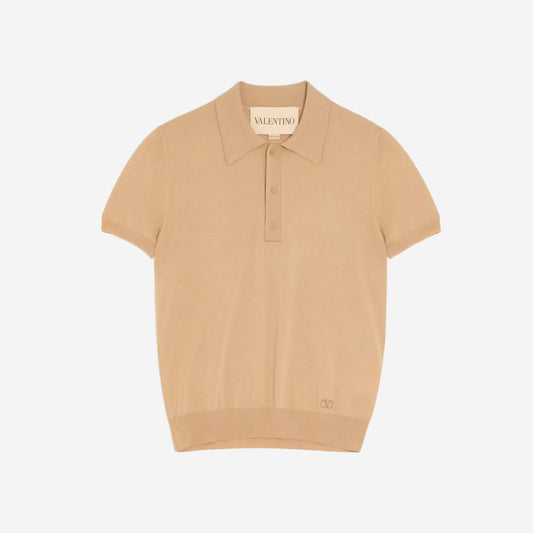 Valentino Garavani Vlogo Signature Wool Polo Knitwear