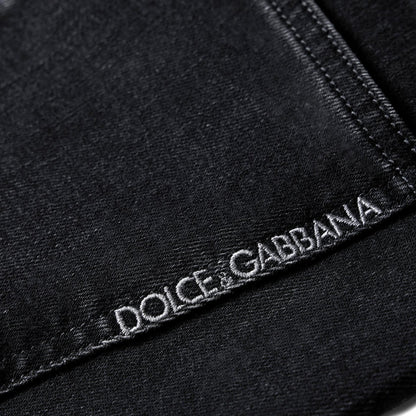 Dolce & Gabbana Embroidery Slim Fit Jean