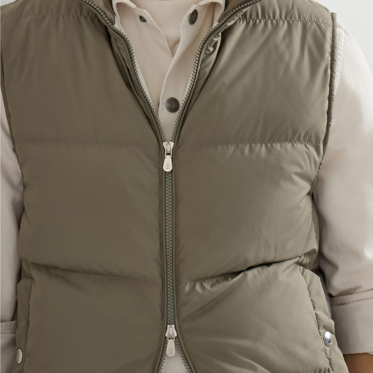 Brunello Cucinelli Lightweight Techno Fabric Down Vest