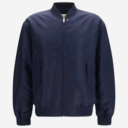 Valentino Garavani VLogo Signature Waterproof Nylon Bomber Jacket