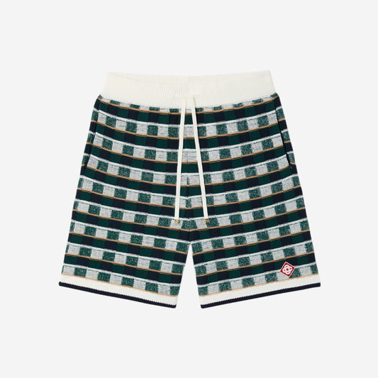 Casablanca Crochet Mosaic Shorts