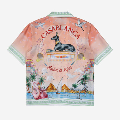 Casablanca Ethereal Cuban Silk Shirt