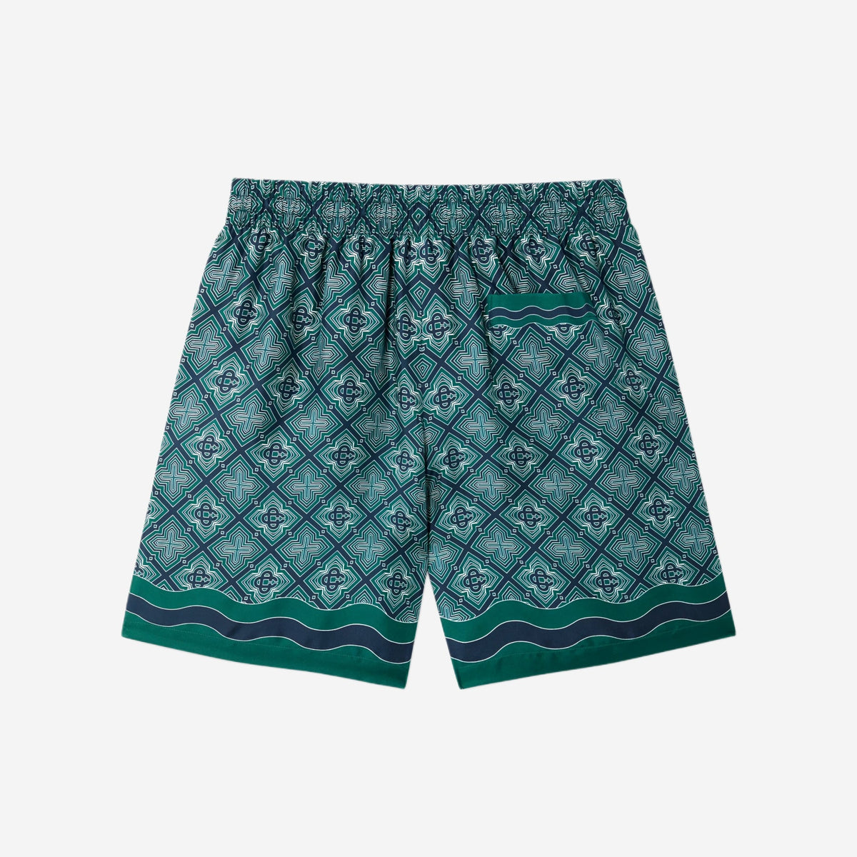 Casablanca Radiating Monogram Silk Short