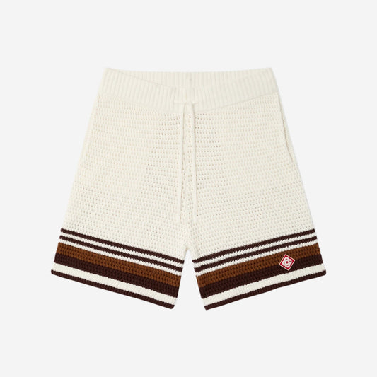 Casablanca Tennis Stripe Crochet Short