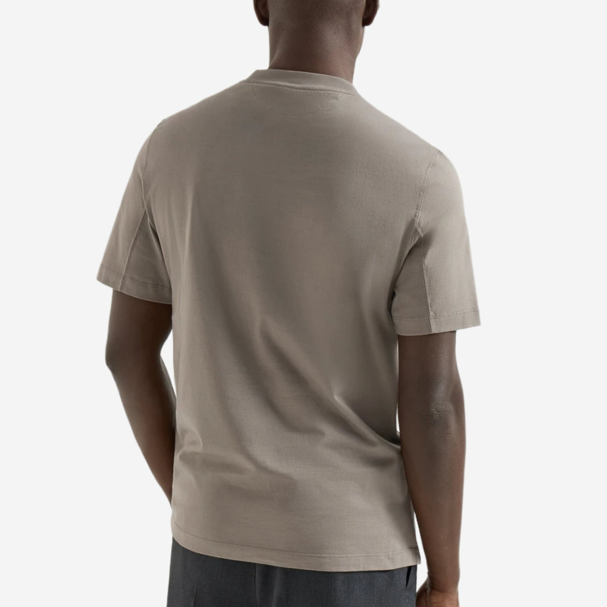 Brunello Cucinelli Cotton Jersey Logo Crew Neck T-Shirt