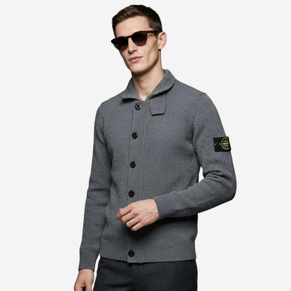 Stone Island 5100047 Lamb Wool Cardigan