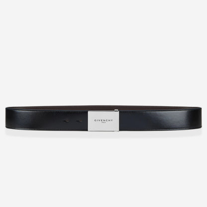 Givenchy Label Reversible Leather Belt