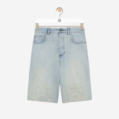 Loewe Anagram Denim Short