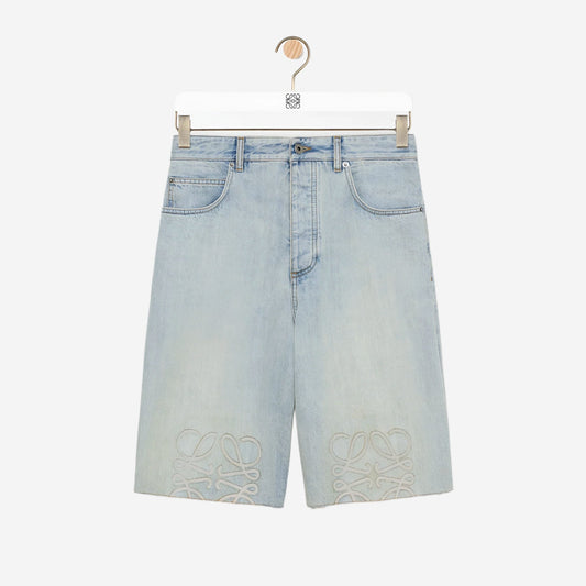 Loewe Anagram Denim Short