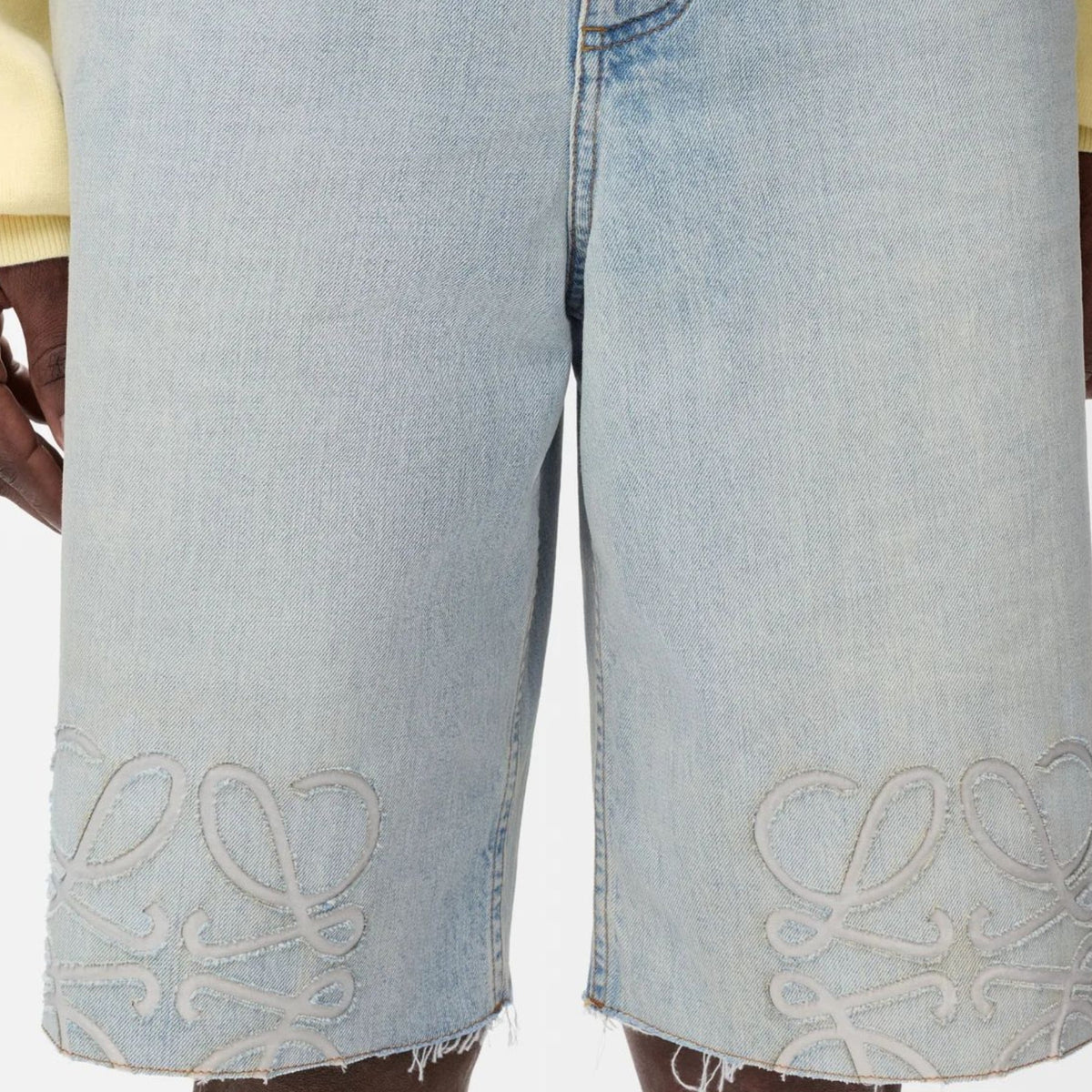 Loewe Anagram Denim Short