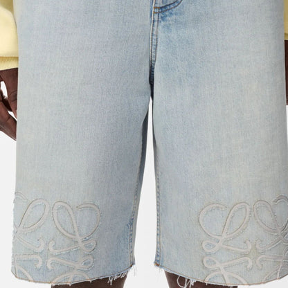 Loewe Anagram Denim Short