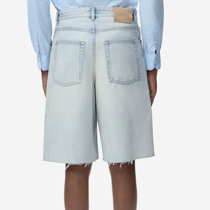 Loewe Anagram Denim Short