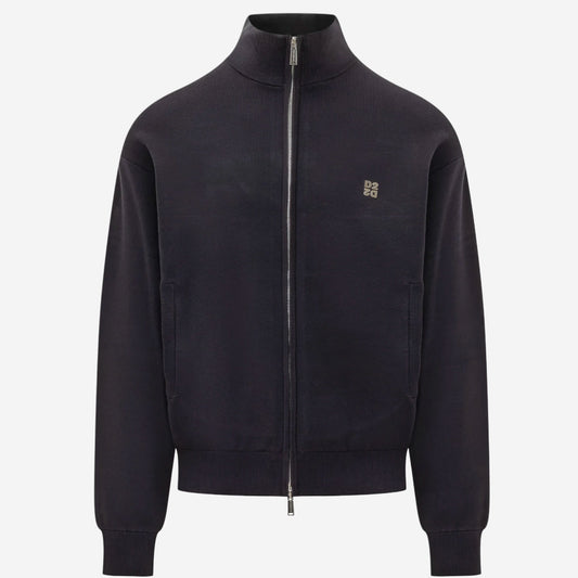 Dsquared2 Metal Logo Zip-Up Cardigan