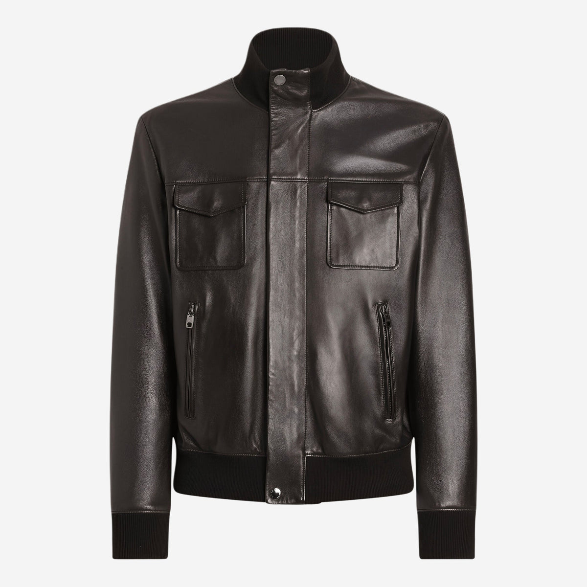 Dolce & Gabbana Lambskin Bomber Jacket