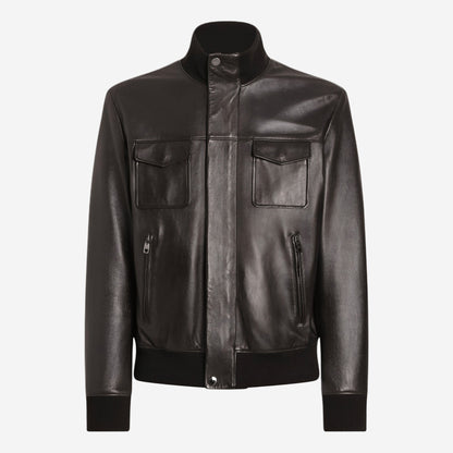 Dolce & Gabbana Lambskin Bomber Jacket