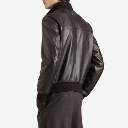 Dolce & Gabbana Lambskin Bomber Jacket