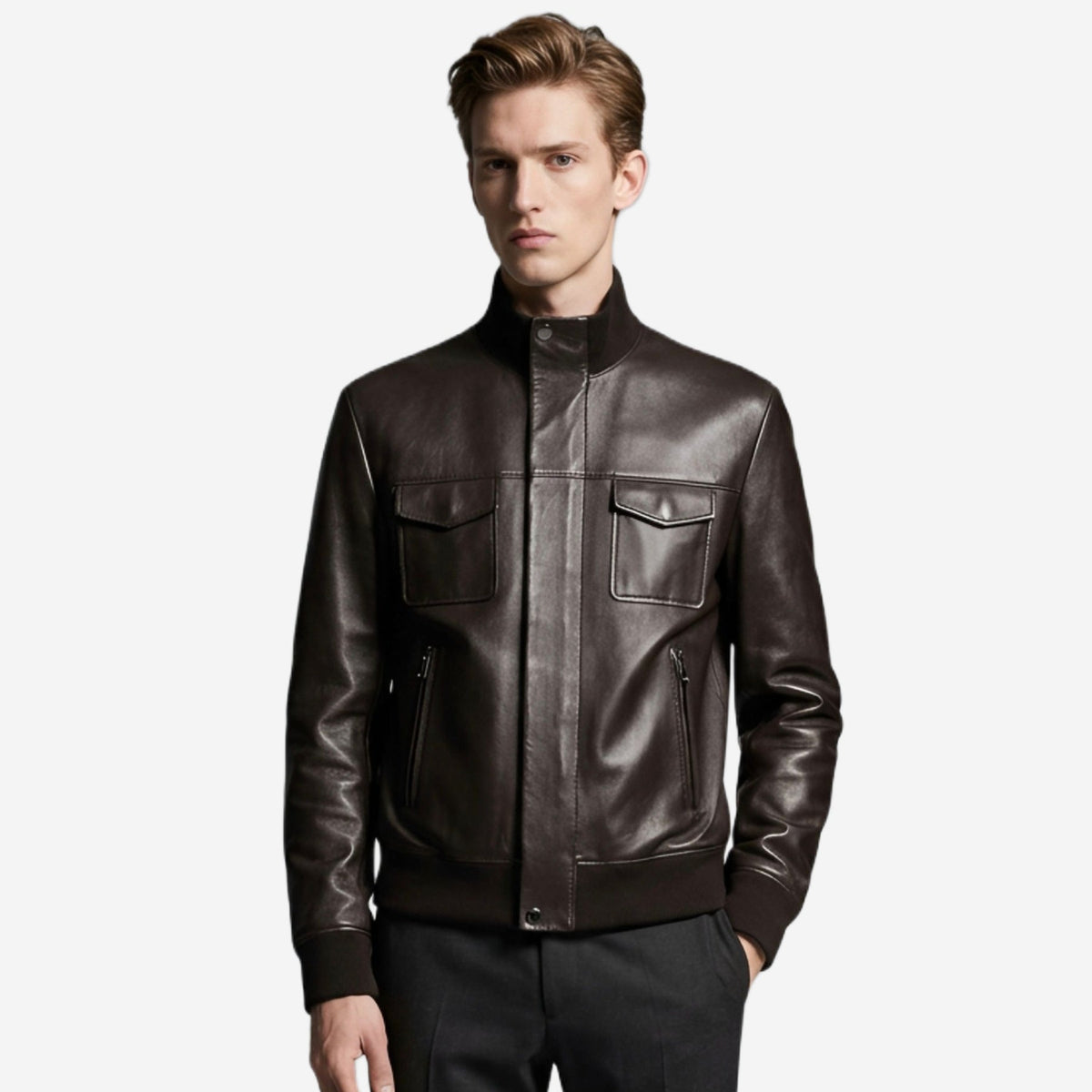 Dolce & Gabbana Lambskin Bomber Jacket