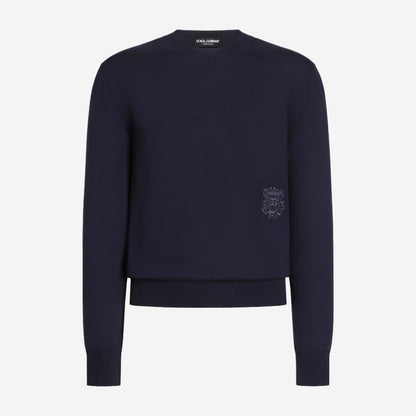 Dolce & Gabbana Badge Virgin Wool Knitwear