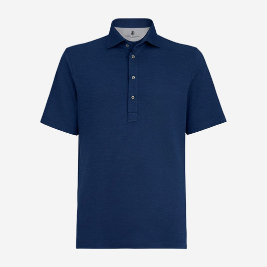 Brunello Cucinelli Virgin Silk Piqué Polo Shirt