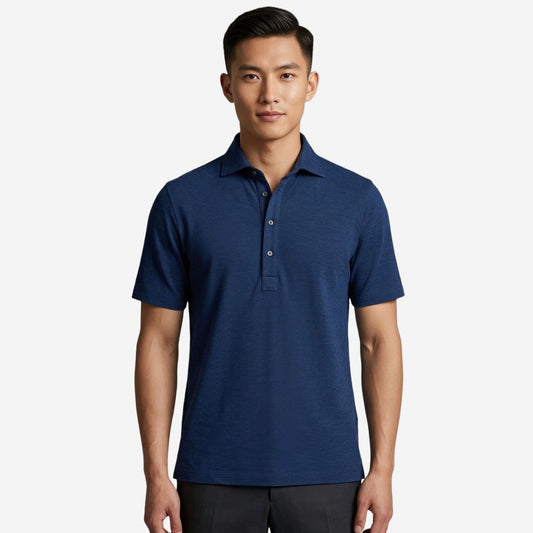 Brunello Cucinelli Virgin Silk Piqué Polo Shirt