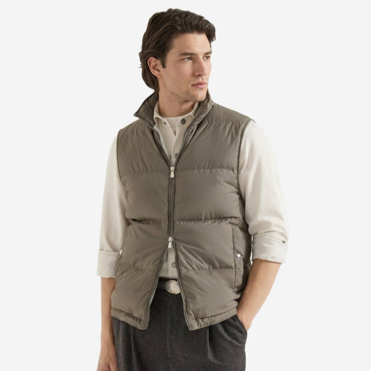 Brunello Cucinelli Lightweight Techno Fabric Down Vest