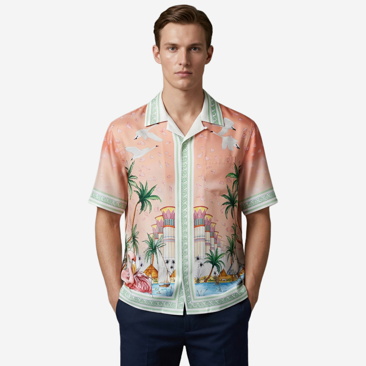 Casablanca Ethereal Cuban Silk Shirt