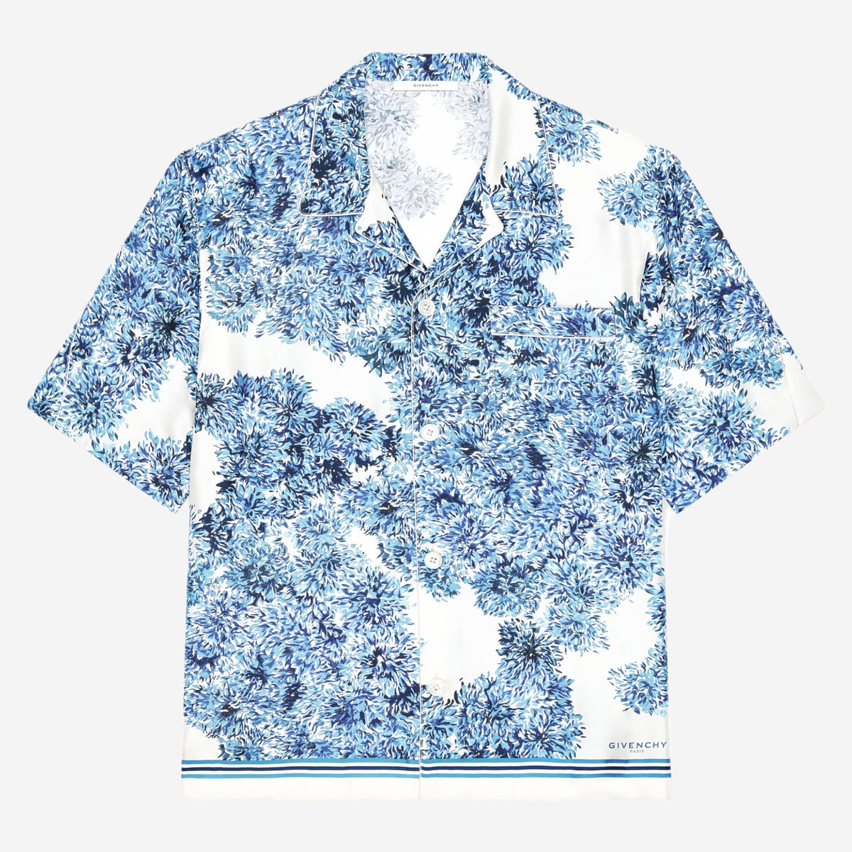 Givenchy Couture PomPom Seam Silk Shirt