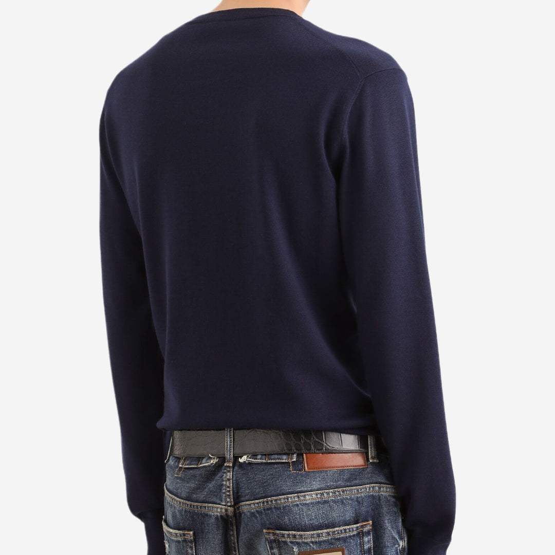 Dolce & Gabbana Badge Virgin Wool Knitwear