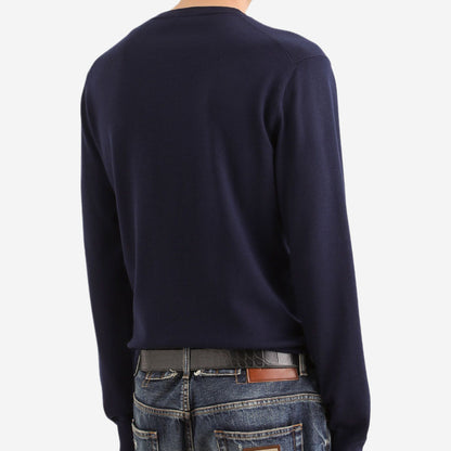 Dolce & Gabbana Badge Virgin Wool Knitwear