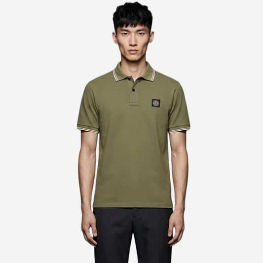 Stone Island 2200010 Organic Cotton Pique With Stretch Polo