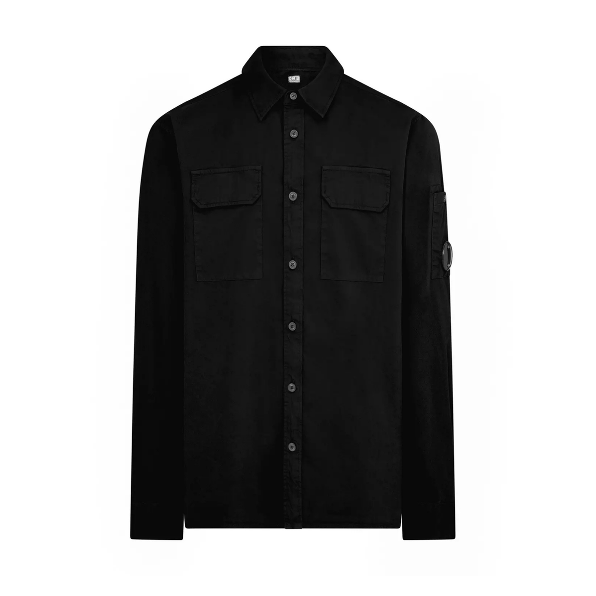 CP Company Button Overshirt - Black Castmark