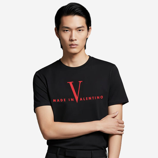 Valentino Garavani Made In Valentino Print Cotton T-Shirt