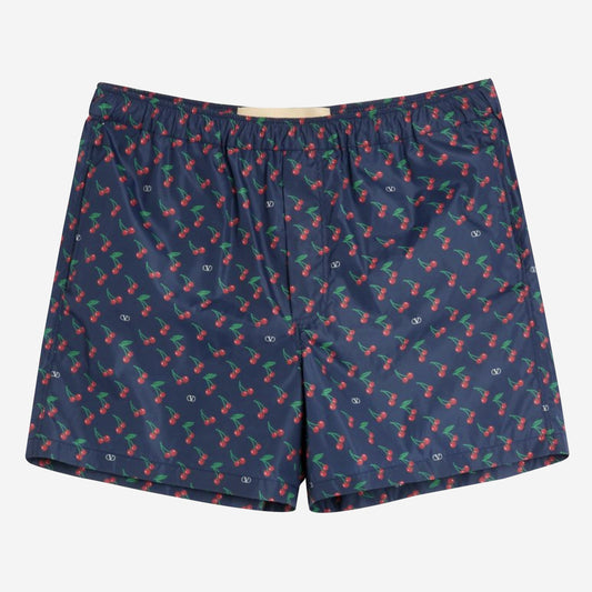 Valentino Garavani Cherryfic Print Nylon Swimwear