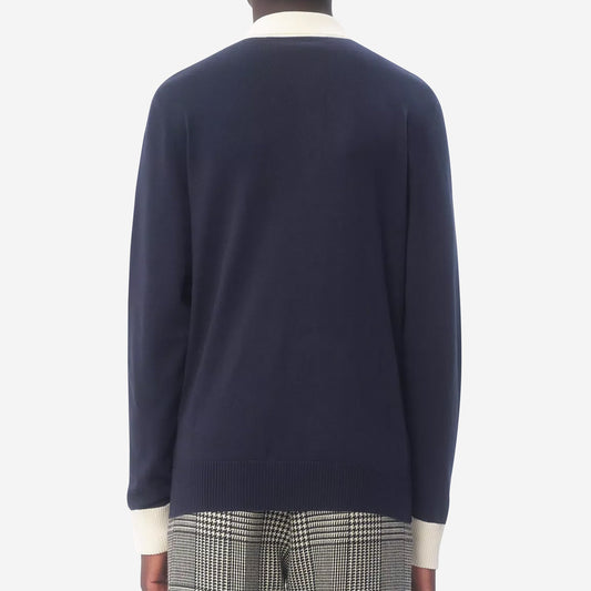 Valentino Garavani Long Sleeved Cotton Polo Shirt