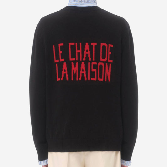 Valentino Garavani Le Chat De La Maison Patch Knitwear