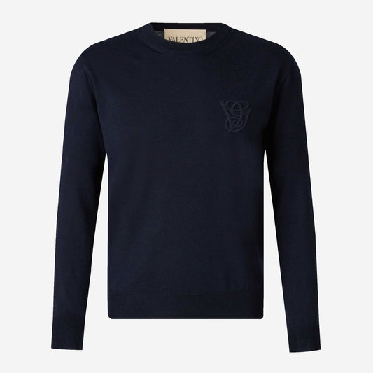 Valentino Garavani Wool VG Embroidered Knitwear