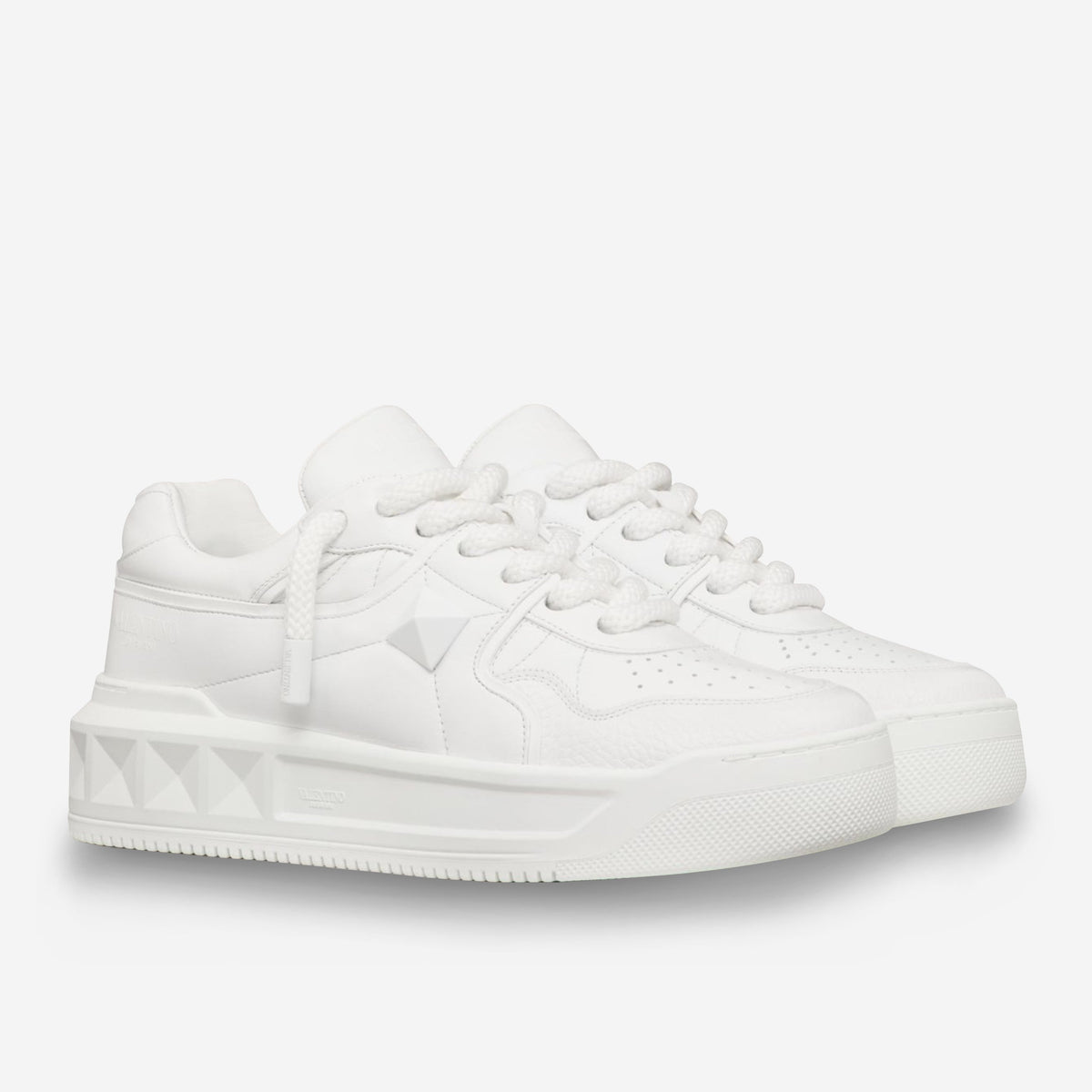 Valentino Garavani One Stud Xl Nappa Leather Low-Top Sneaker
