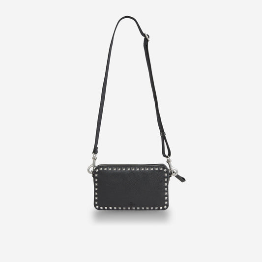 Valentino Garavani Grainy Calfskin Rockstud Cross Body Bag