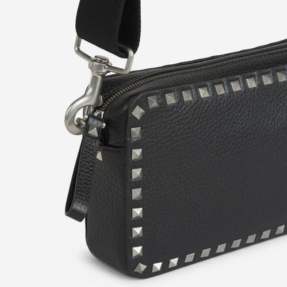 Valentino Garavani Grainy Calfskin Rockstud Cross Body Bag