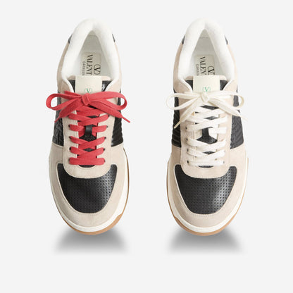 Valentino Garavani Split Leather And Nappa Sparry Trainer