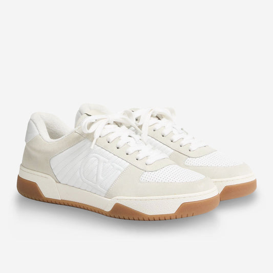 Valentino Garavani Split Leather And Nappa Sparry Trainer